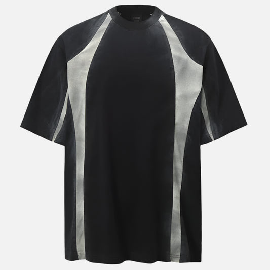 Vintage Color Block Patchwork T-Shirt