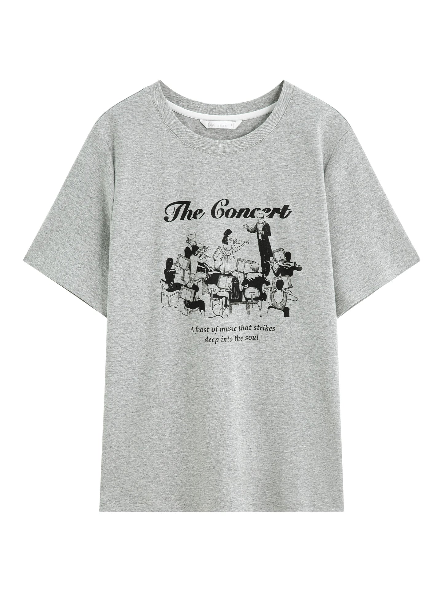 Chic Minimalist Pure Cotton Short-Sleeved T-Shirt