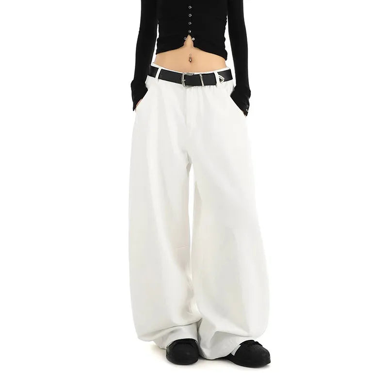 High Waist Wide Leg Mom Jeans