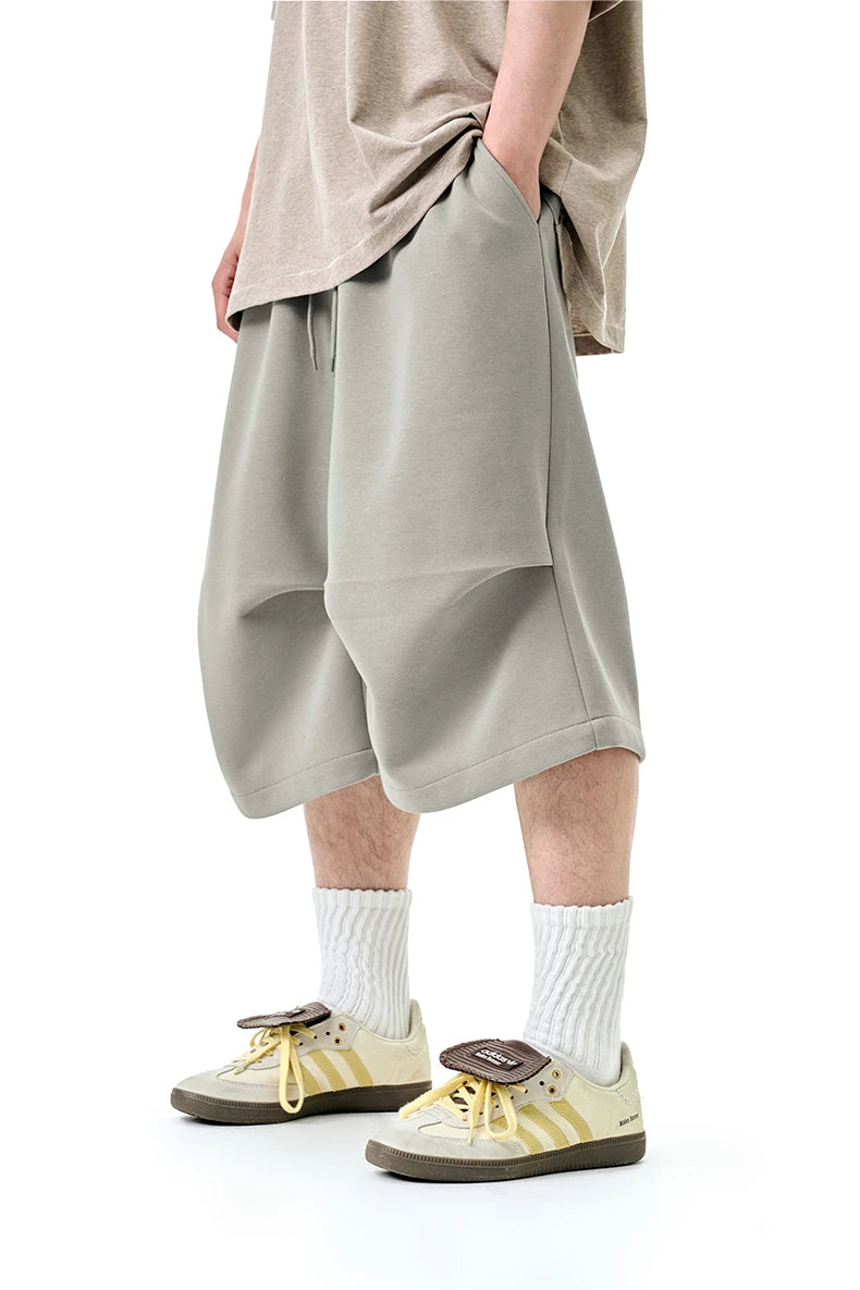 American Style Loose-Fit Cropped Pants