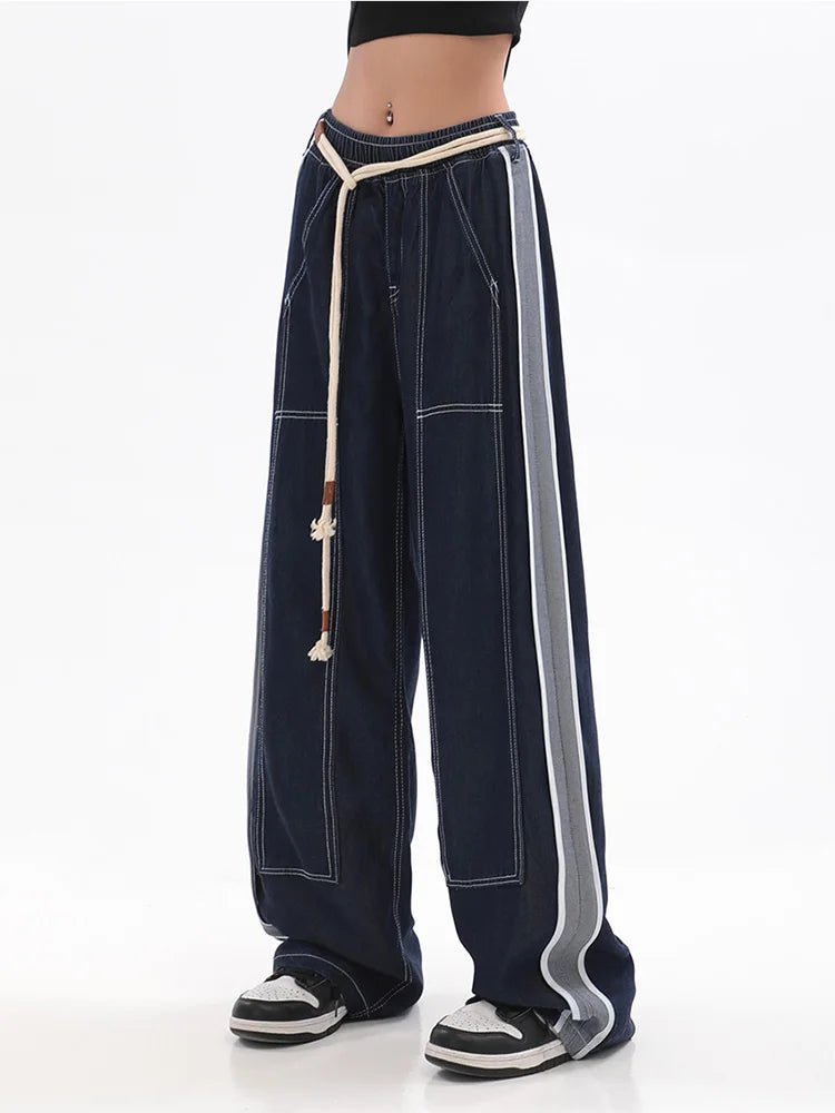 High Waist Wide Denim Jeans