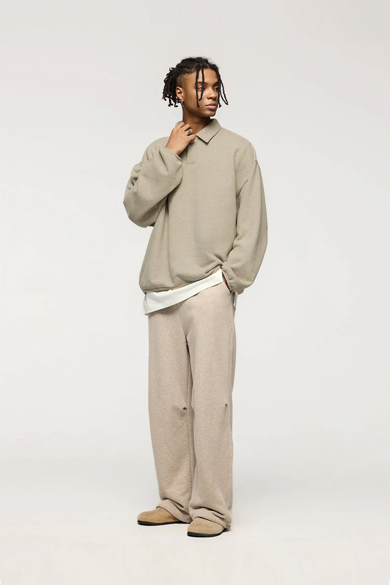 Premium Cozy Velvet Quarter Zip Sweatshirt