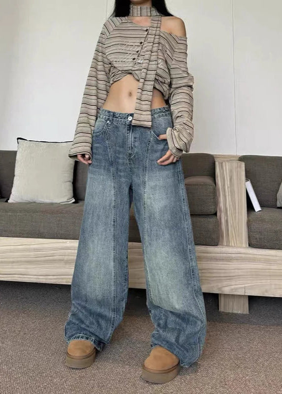 Vintage Blue Y2K Baggy Denim Jeans