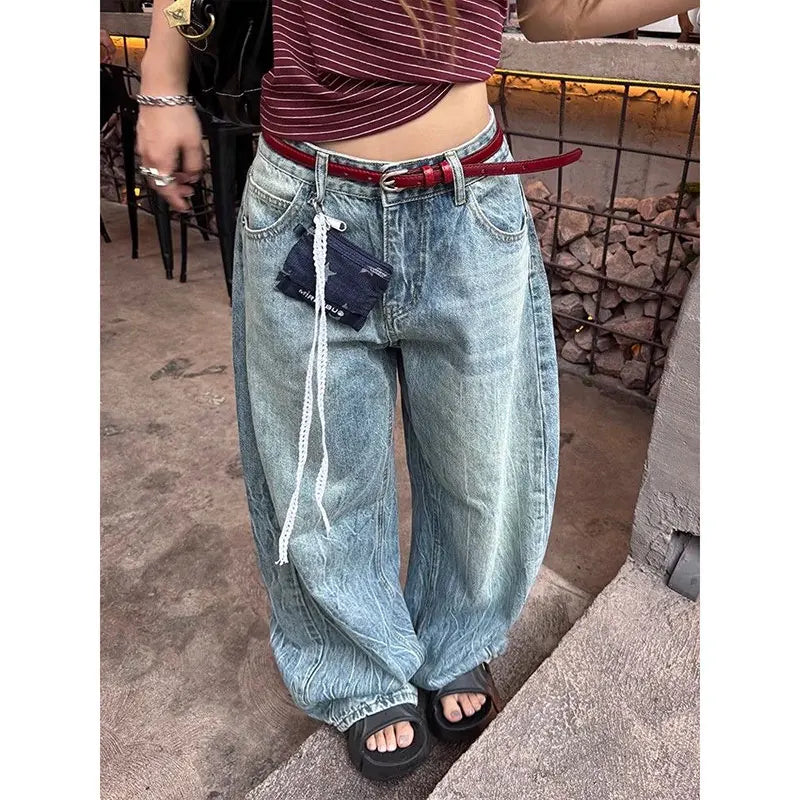 Classic High Waist Blue Jeans