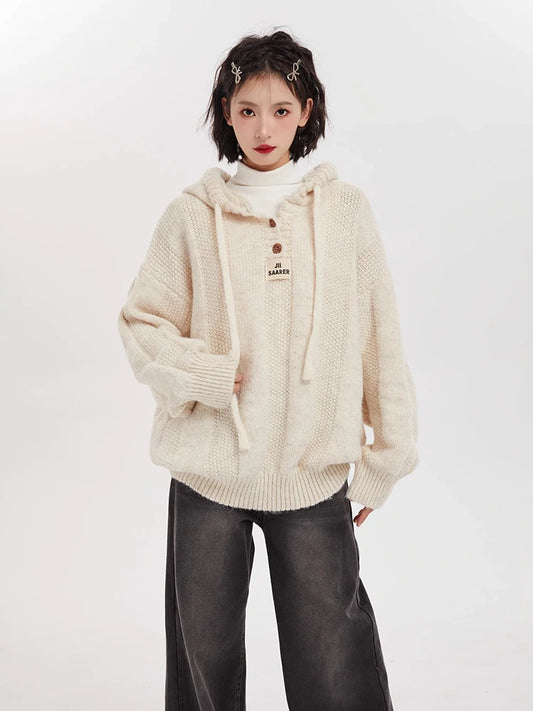 Cozy Knit Letter Sweaters