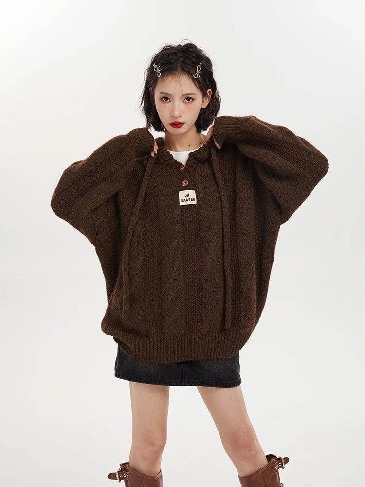 Cozy Knit Letter Sweaters