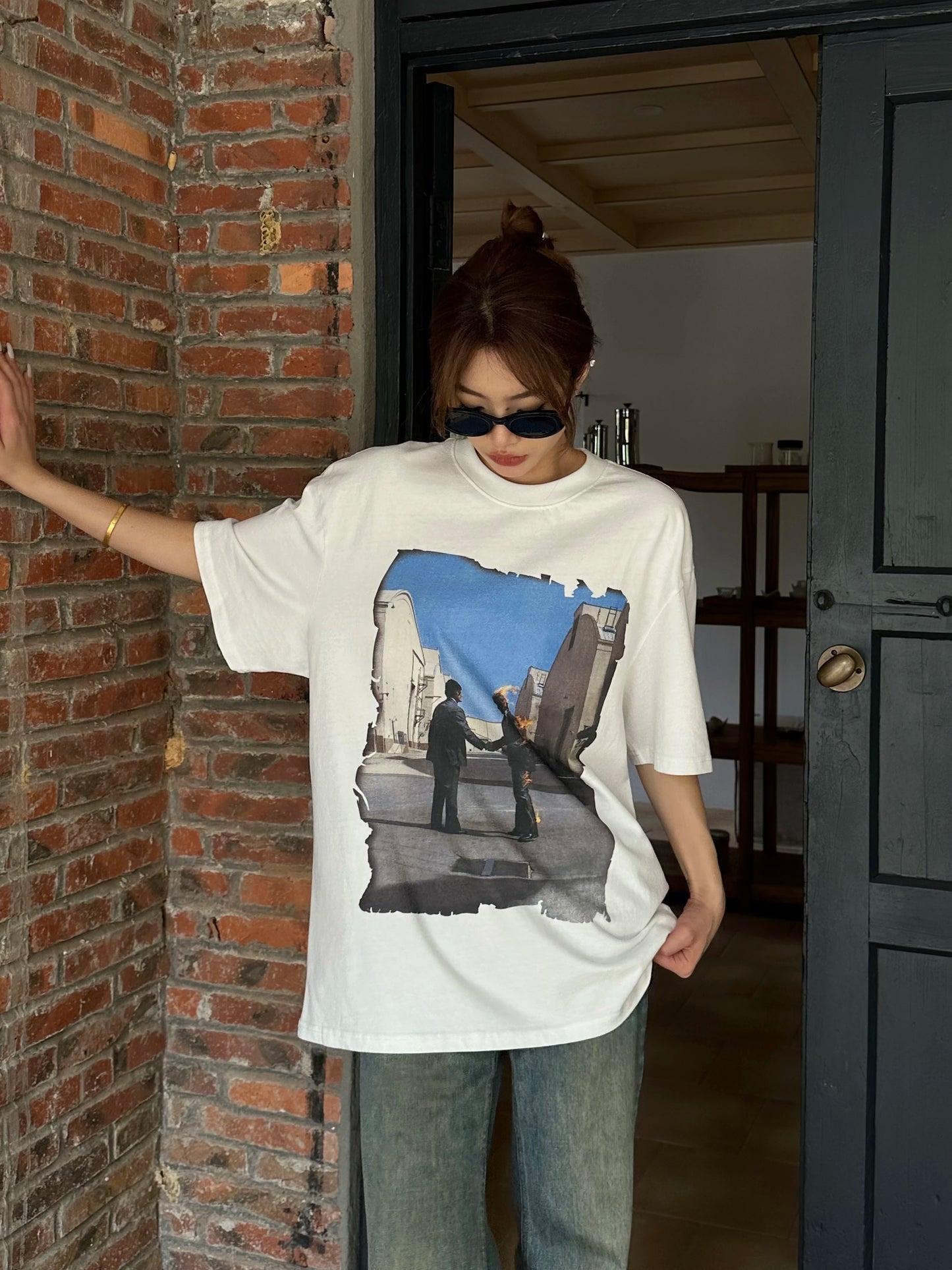 Pink Rock Band High Quality T-Shirt
