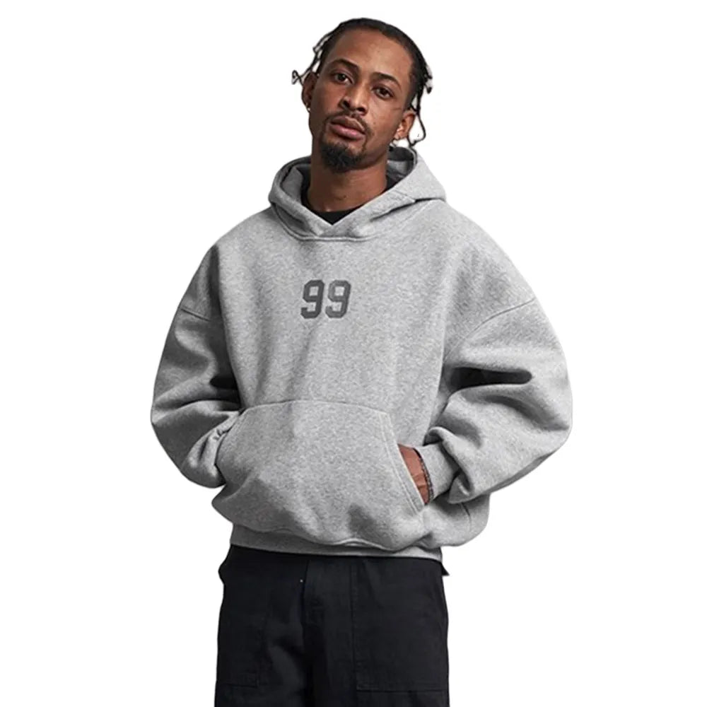 Embroidered Front Pocket Hoodies