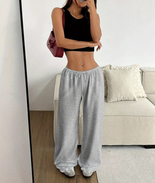 Comfy Loose Fit Elastic Waist Pants