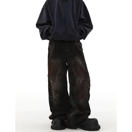 Vintage Oversize Cargo Japanese Denim Jeans