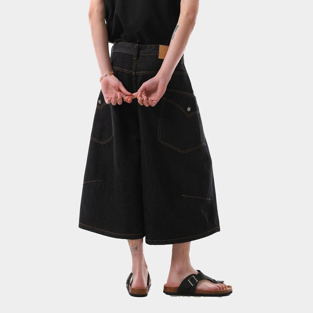 American Retro Loose Fit Cropped Jorts