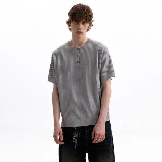 Elegant Solid Color Short Sleeve T-Shirt