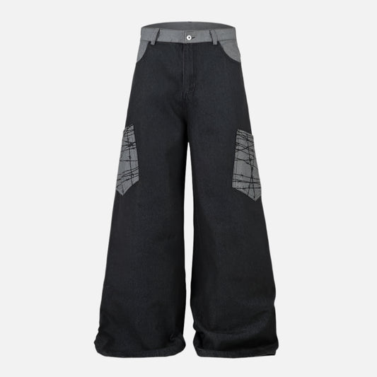 Vintage Patchwork Denim Jeans