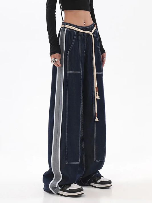 High Waist Wide Denim Jeans