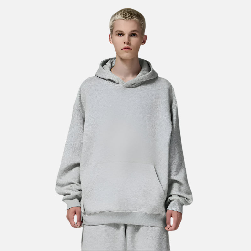 Premium Minimalist Solid Color Fleece Hoodie