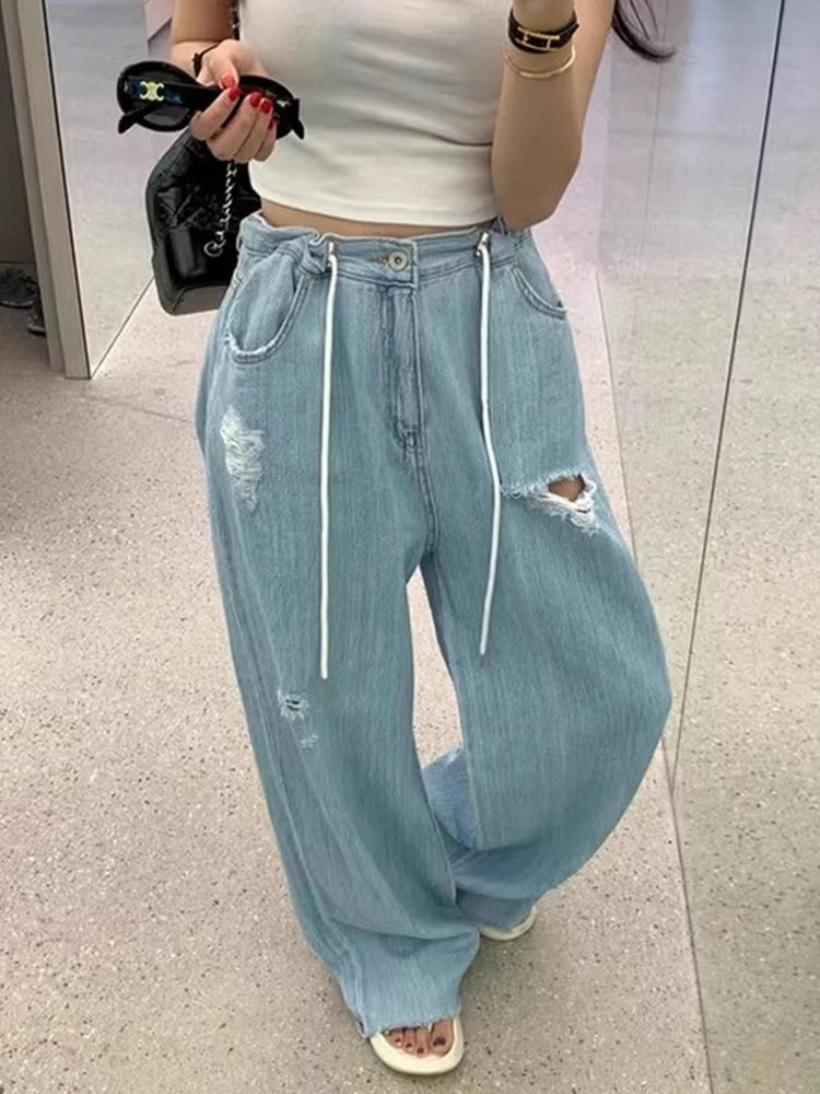 Vintage High Waist Loose Jeans
