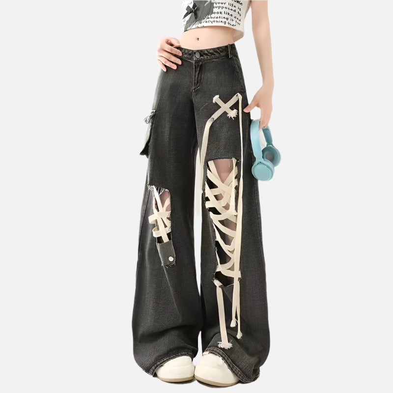 Oversize Vintage Hip Hop High Jeans