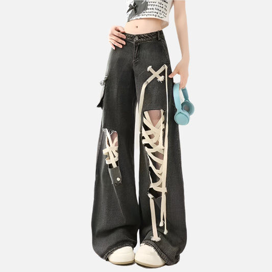 Oversize Vintage Hip Hop High Jeans