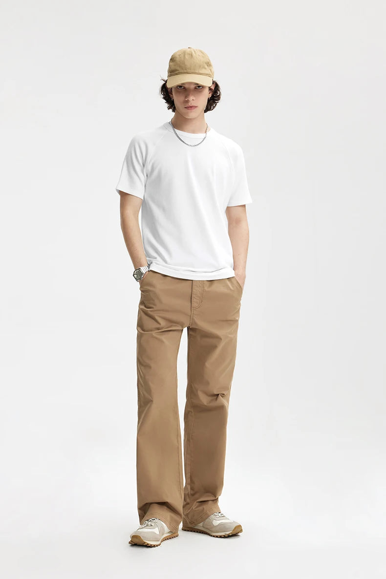 Navy Slim Fit Heavyweight Stretch T-Shirt