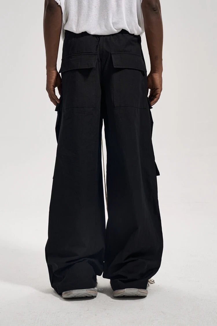 Retro Flared Cargo Pants