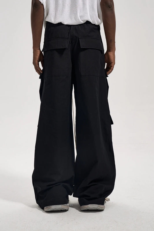 Retro Flared Cargo Pants