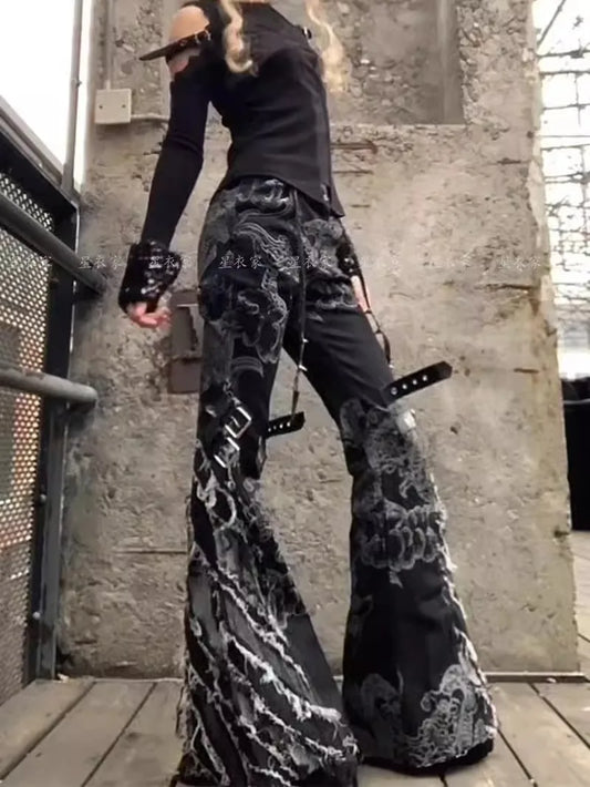 High Slim Flared Jeans