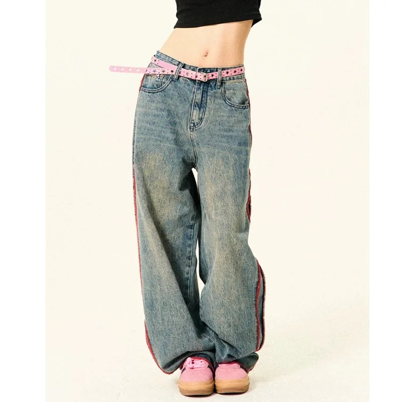 High Waist Baggy Retro Denim Jeans