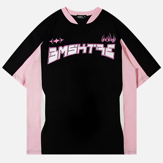 Oversized Patchwork Hip Hop T-Shirt