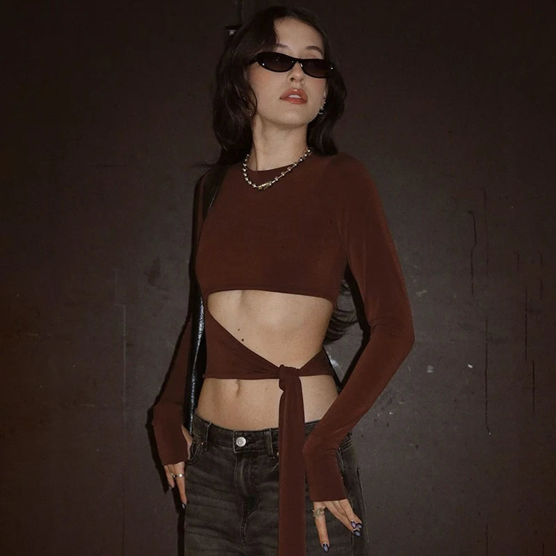 Vintage Gothic Korean Long Sleeve T-Shirt