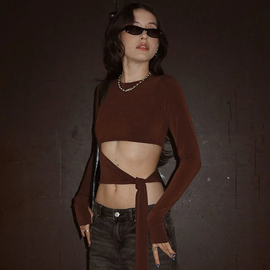 Vintage Gothic Korean Long Sleeve T-Shirt