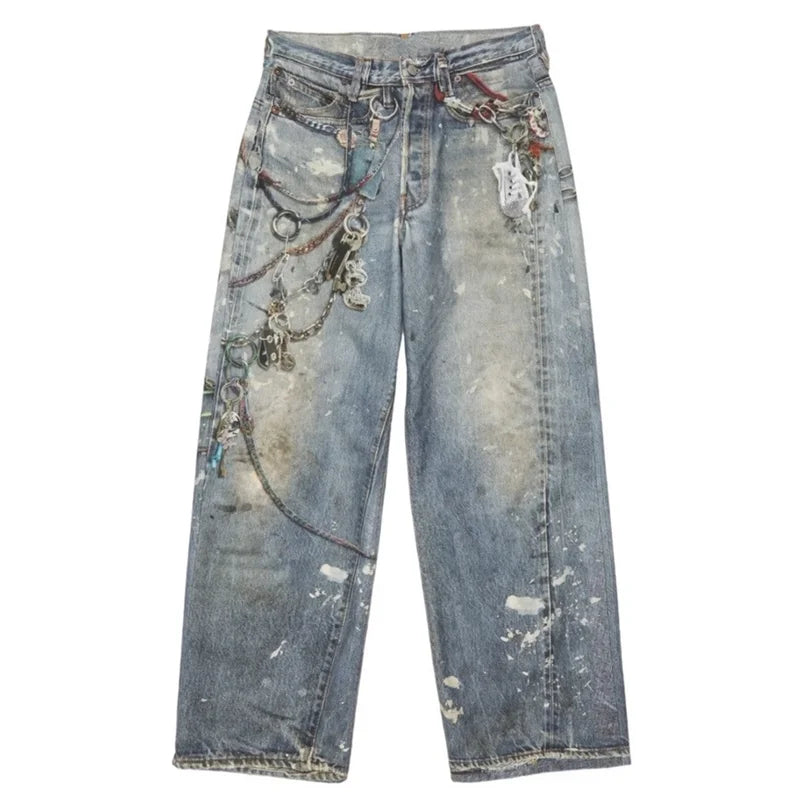 Vintage High Waist Wide Jeans