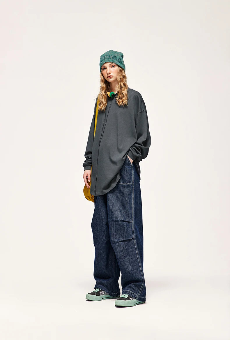 Oversized Basic Long Sleeve T-Shirt