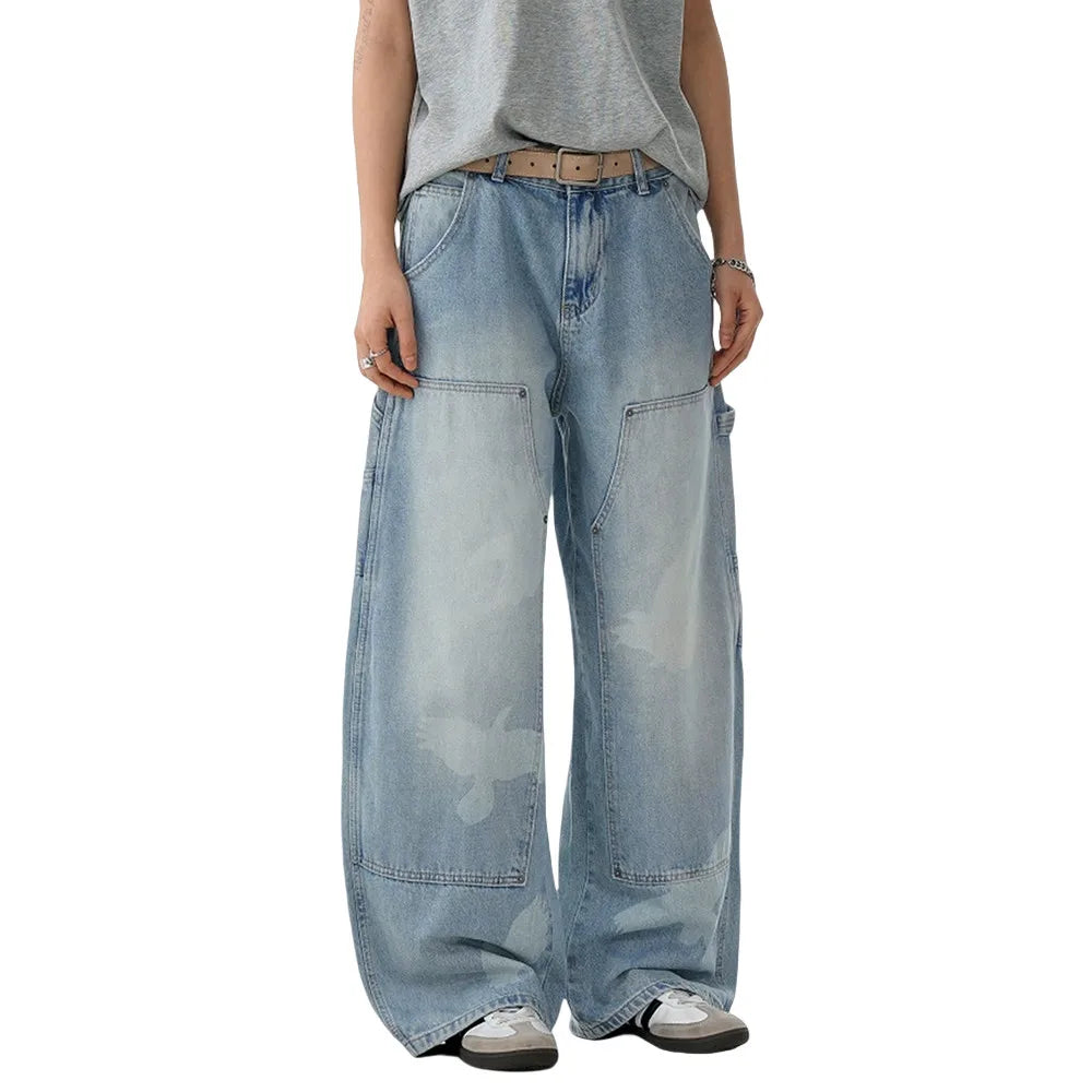 Distressed Carpenter Denim Pant with Jeans