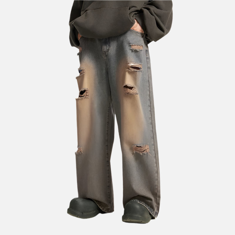Vintage Distressed Grunge Revival Baggy Jeans
