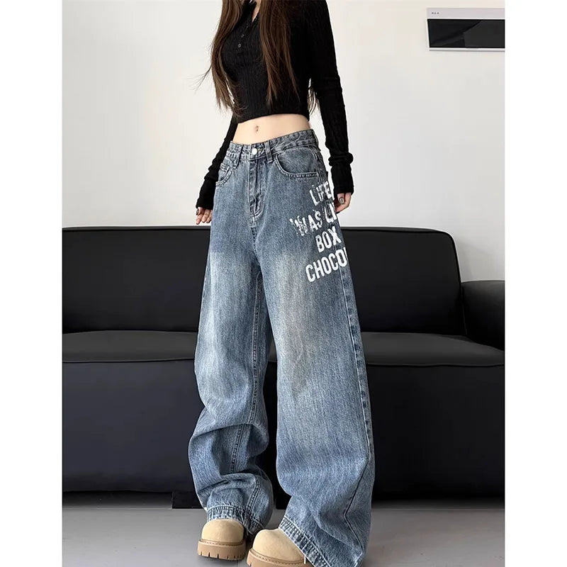 Vintage Oversize Blue Y2K Denim Jeans
