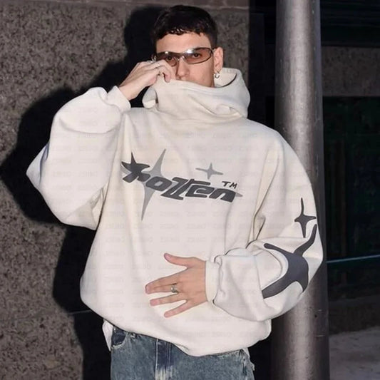 Bold Oversized Gothic Bubble Letter Hoodie