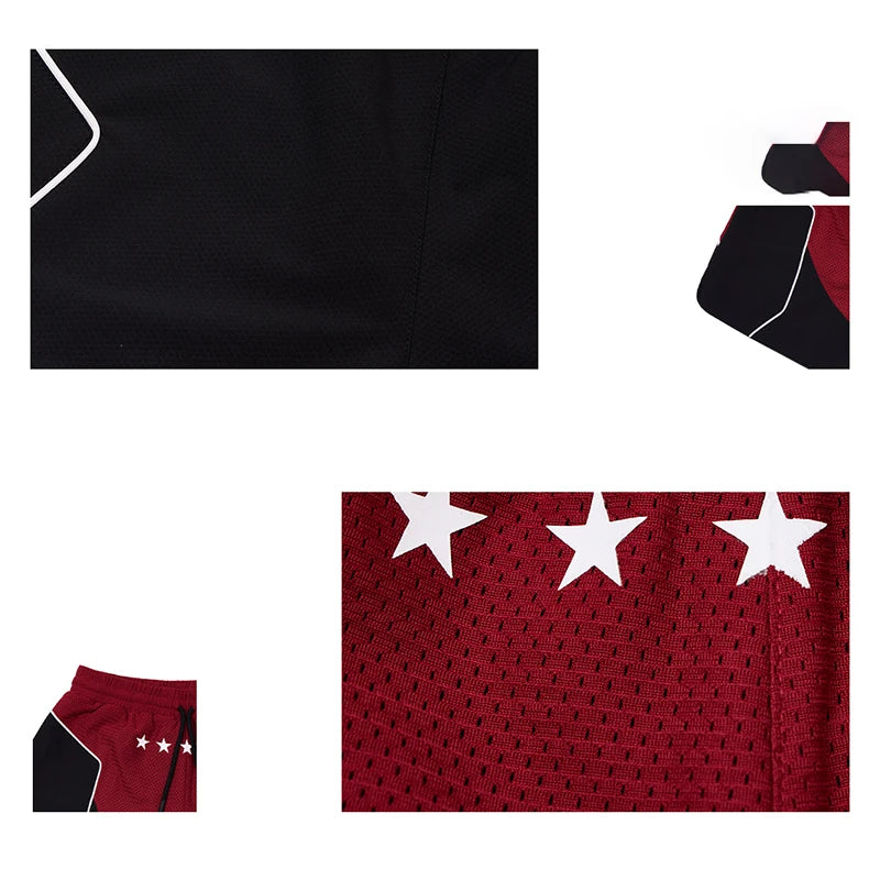 Stylish Color Contrast Splicing Casual Short