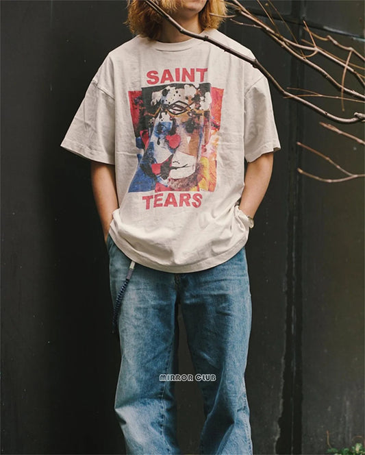 Retro Graffiti Print High Street T-Shirt