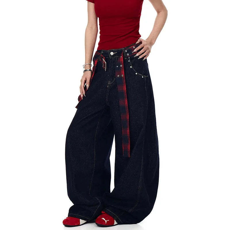 Light Blue Oversize Wide Leg Jeans