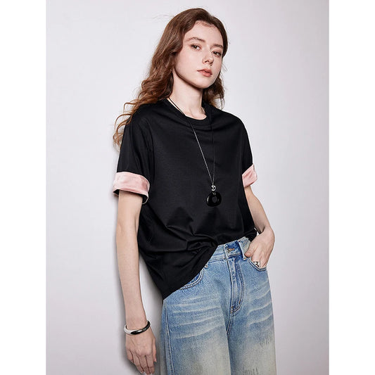 Silk Chinese Style Short Sleeve T-Shirt