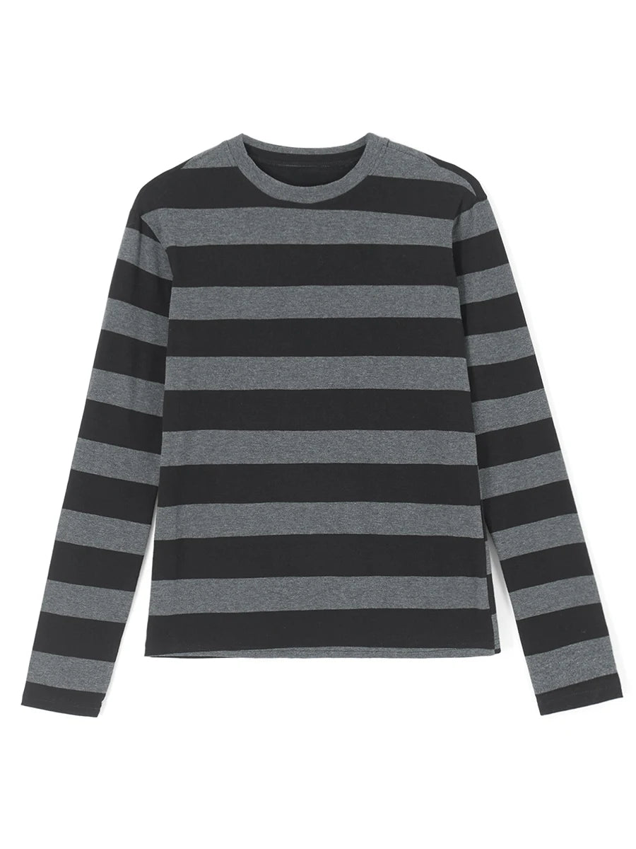 Gothic Striped Long Sleeve T-Shirt