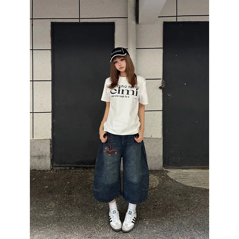 Vintage Oversized Y2K Style Denim Jeans