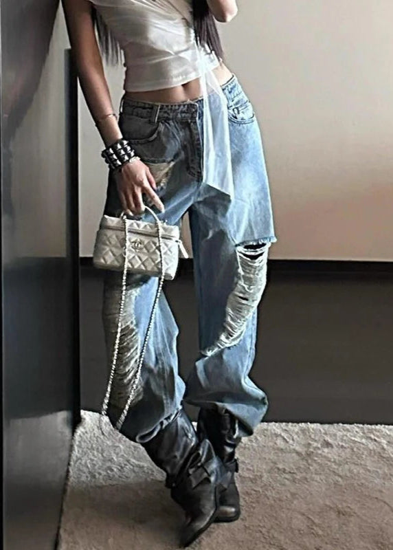 Relaxed Fit Vintage Blue Jeans
