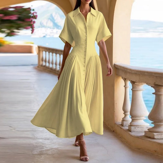 Elegant Summer Midi Dress with Shirt