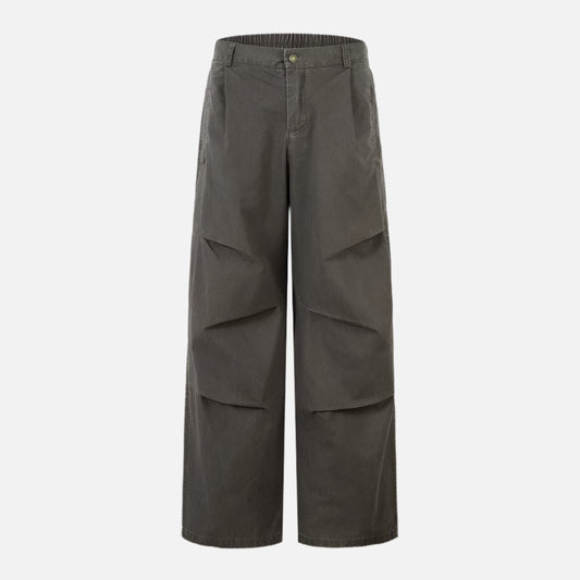 Loose Retro Pleated Cargo Pants