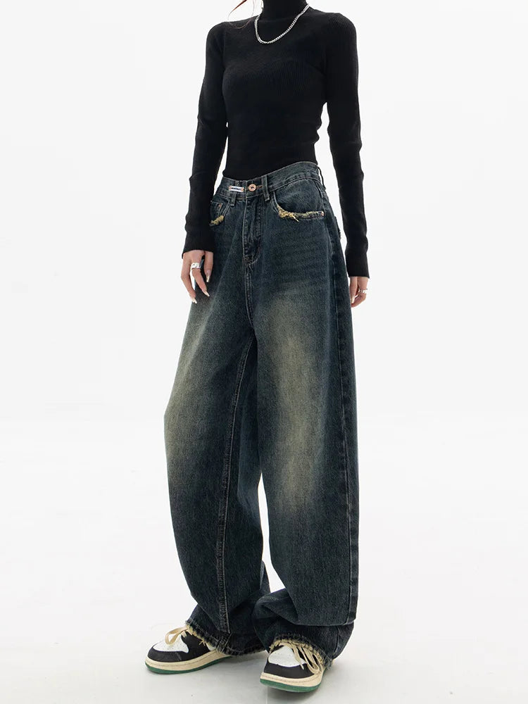 Vintage High Waist Wide Leg Jeans