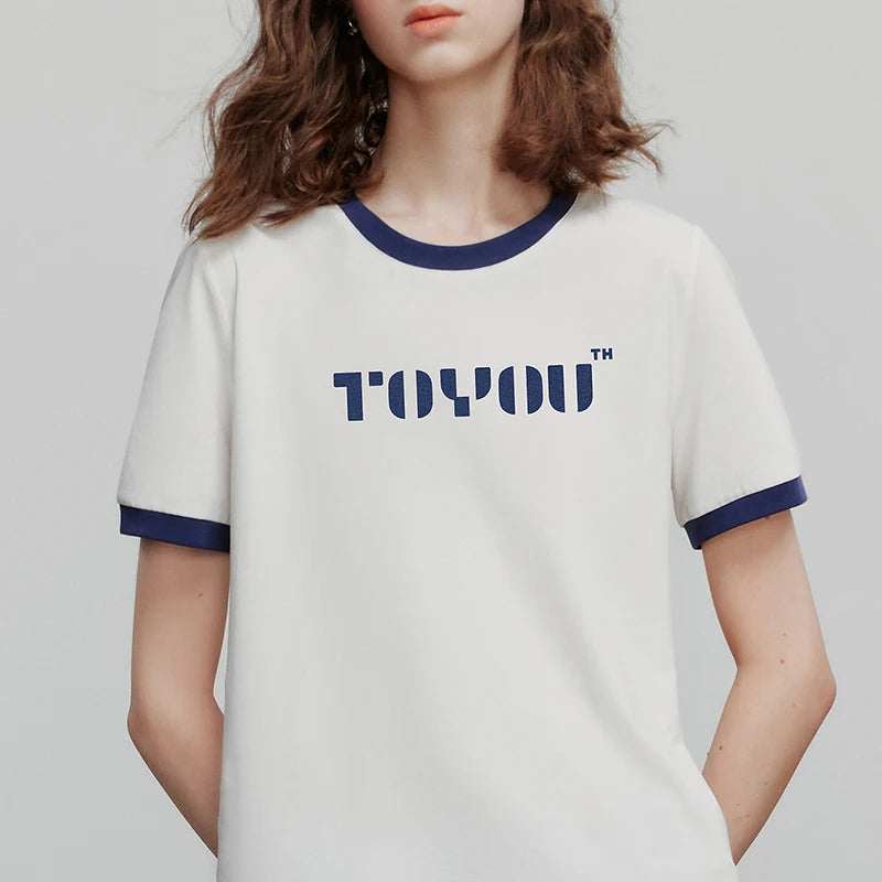 Elegant Floral Print Short Sleeve T-Shirt
