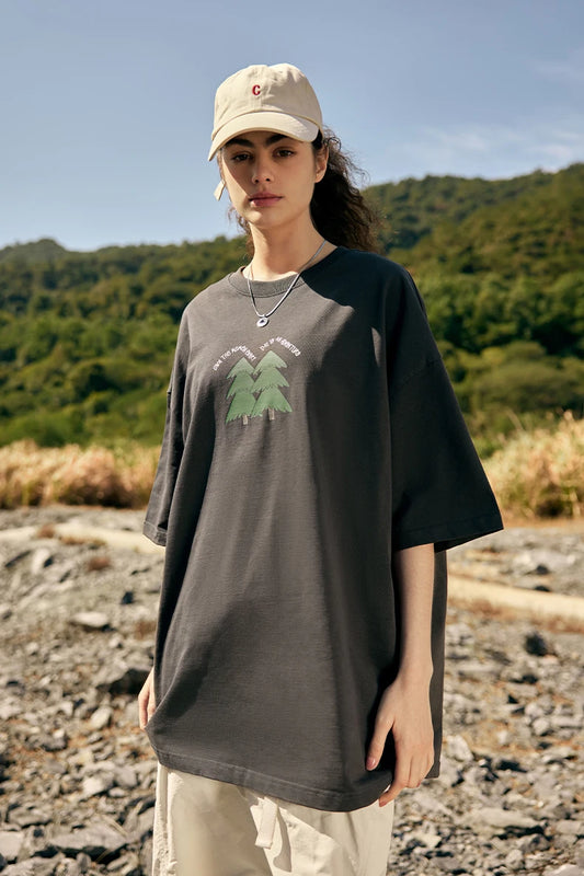 Heavyweight Pine Tree Puff Print T-Shirt