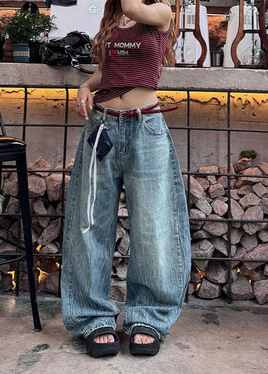 Classic High Waist Blue Jeans