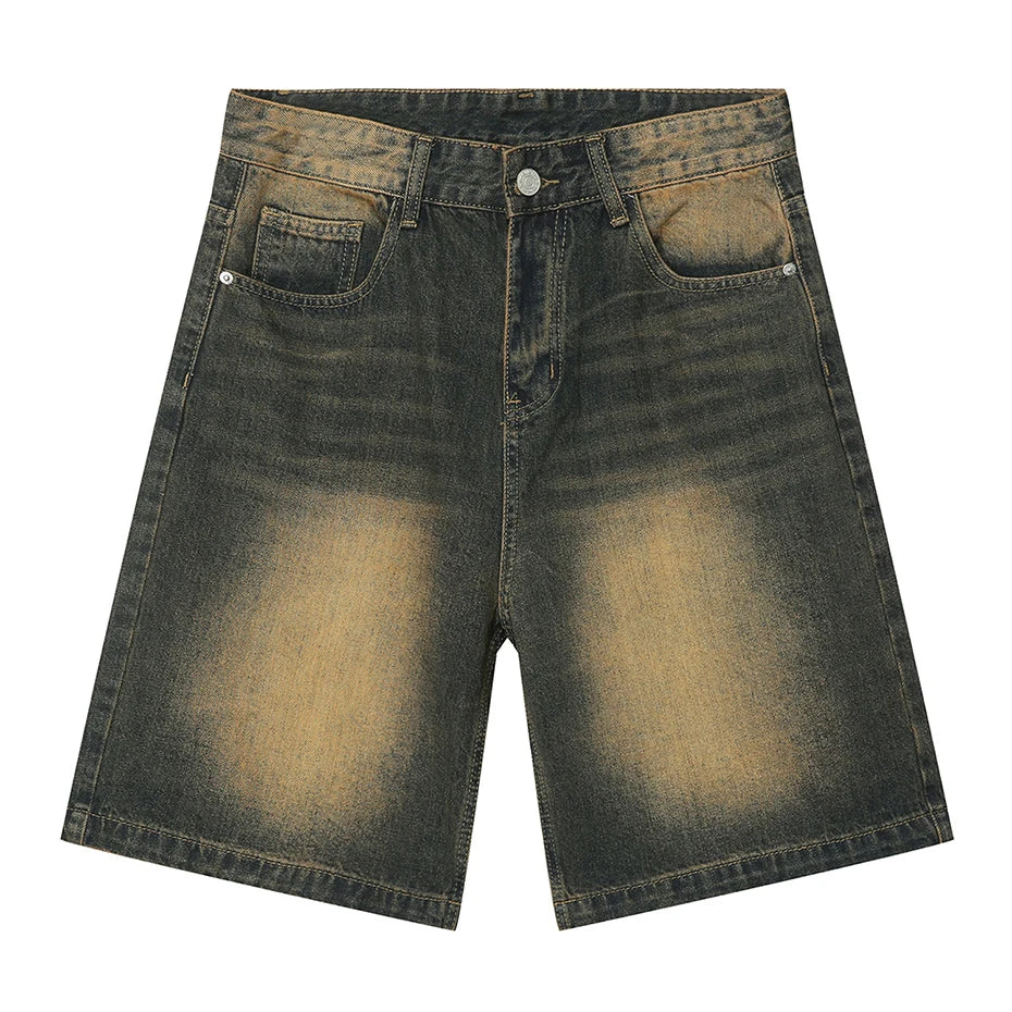 Vintage Blue Denim Summer Casual shorts